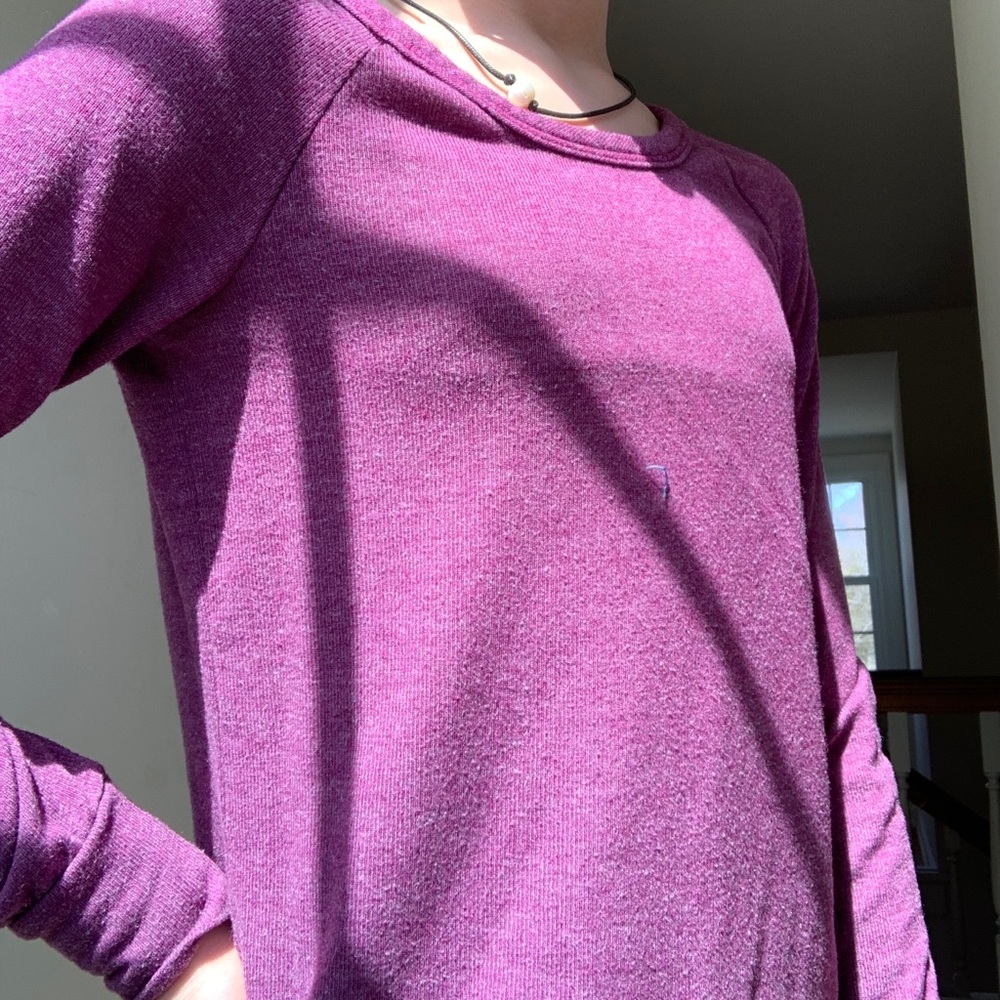bright purple long sleeve t-shirt!